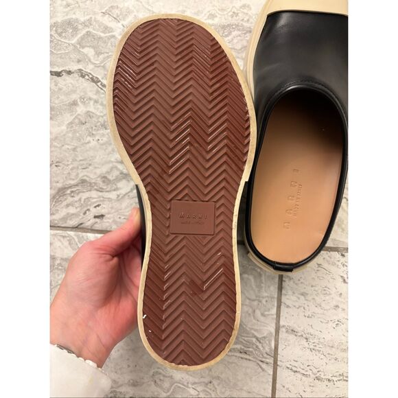 NWOB MARNI Black leather Pablo sabot, $875 Sz 38 - Picture 10 of 10